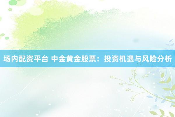 场内配资平台 中金黄金股票：投资机遇与风险分析