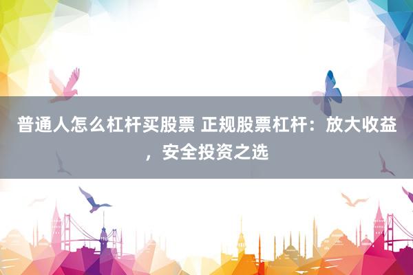 普通人怎么杠杆买股票 正规股票杠杆：放大收益，安全投资之选