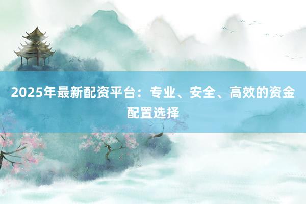 2025年最新配资平台：专业、安全、高效的资金配置选择