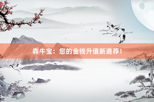 犇牛宝：您的金钱升值新遴荐！