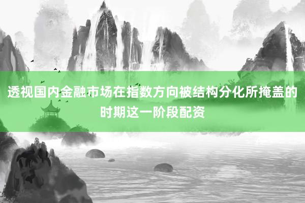 透视国内金融市场在指数方向被结构分化所掩盖的时期这一阶段配资
