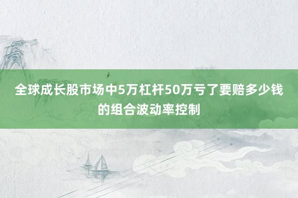 全球成长股市场中5万杠杆50万亏了要赔多少钱的组合波动率控制